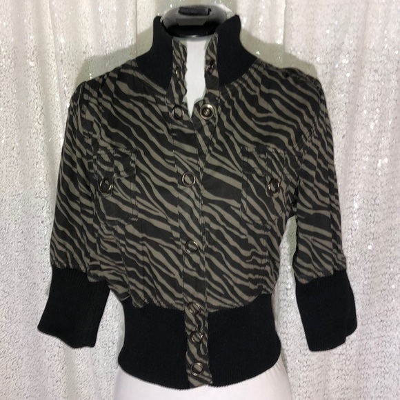 Forever 21 Jackets & Blazers - Zebra Crop Jacket